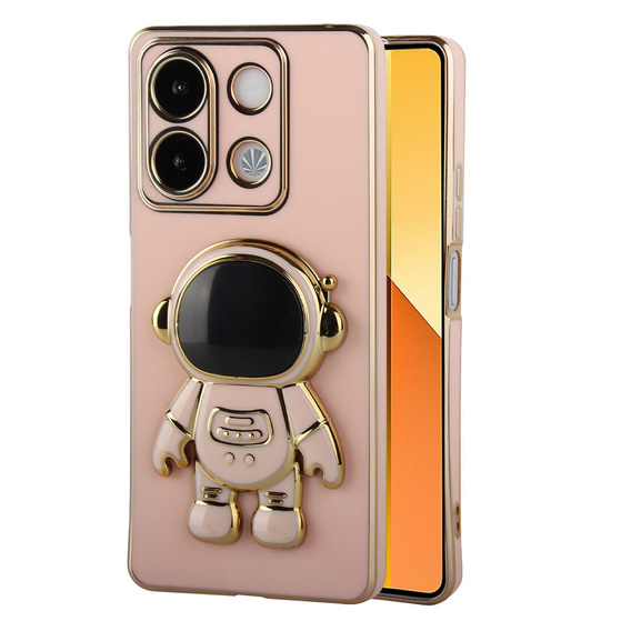 Carcasă pentru Xiaomi Redmi Note 13 5G, Astronaut, roz + sticlă călită 9H