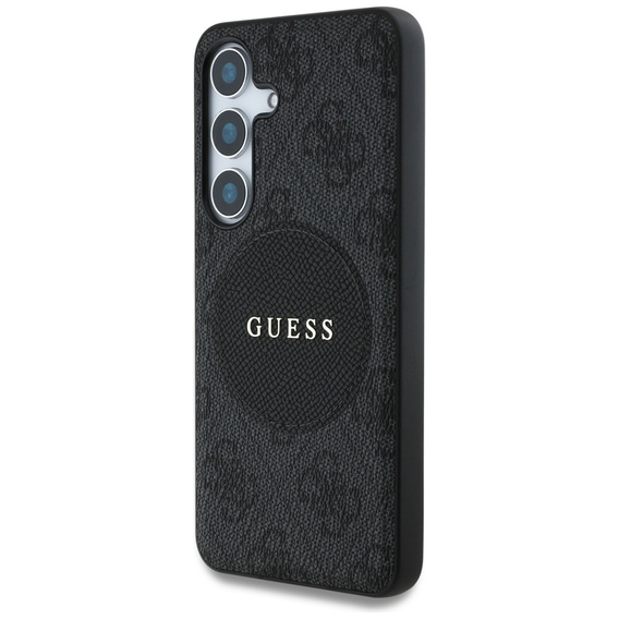Husă GUESS 4G Circle Classic Logo MagSafe pentru Samsung Galaxy S25