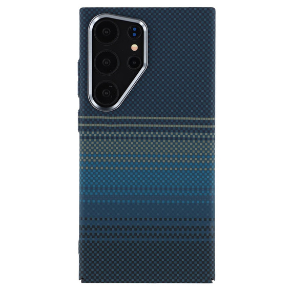 Carcasa pentru Samsung Galaxy S25 Ultra, Carbon Fiber MagSafe, albastru