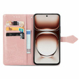 Cu clapetă pentru Oppo A40 / Oppo A40m, Mandala, roz rose gold