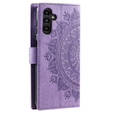 Cu clapetă pentru Samsung Galaxy S23 FE, Mandala, albastru