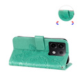 Cu clapetă pentru Xiaomi Redmi Note 13 Pro 5G, Mandala, verde