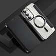 Cu clapetă pentru Samsung Galaxy S23, Wallet, MagSafe, negru