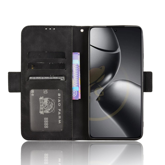 Cu clapetă pentru Xiaomi 14T, Card Slot, negru
