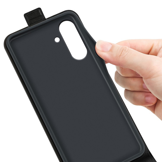 Cu clapetă pentru Samsung Galaxy A36 5G / A56 5G, Flip, negru