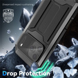 Carcasă blindată R-JUST cu protecție pentru ecran și suport pentru iPhone 17 Pro Max