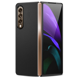 Husă din piele pentru Samsung Galaxy Z Fold3 5G, leather hybrid, albastru