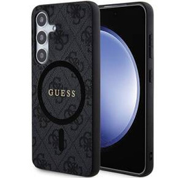 GUESS Huse pentru Samsung Galaxy S25, 4G Ring Classic Logo, gri