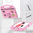 Husă pentru copii pentru Samsung Galaxy Tab S7/S8/S9, Cute Patterns, cu suport, roz