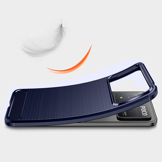 Huse pentru Xiaomi Poco X4 Pro 5G, Carbon, albastru