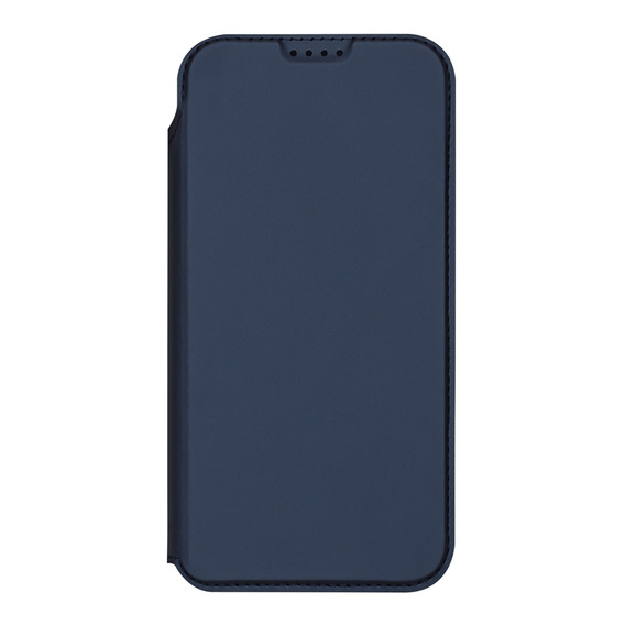 Husă Dux Ducis pentru iPhone 17 Pro Max, Skin Pro, cu clapetă, cu slot pentru carduri, albastru marin
