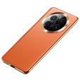 Husă din piele pentru Huawei Mate 50 Pro, leather hybrid, portocaliu