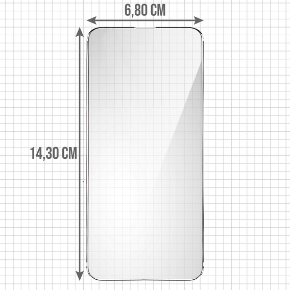 2x sticlă călită pentru iPhone 14, ERBORD 9H Hard Glass pe ecran
