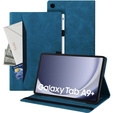 Husă pentru Samsung Galaxy Tab A9+, Classic, cu spațiu pentru stylus, albastru