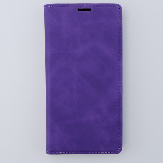 Husă pentru iPhone 15, ERBORD Vintage, portofel cu clapetă, violet