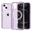 Huse pentru iPhone 14, Dropproof MagSafe Glitter, violet
