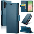Husă pentru Samsung Galaxy A56, ERBORD Glossy Litchi, portofel cu clapetă, albastru