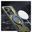 Carcasă pentru Xiaomi Redmi Note 14 5G, Military MagSafe, verde + 9H Glass