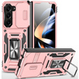 Husă blindată pentru Samsung Galaxy Z Fold6 5G, CamShield Slide, roz rose gold