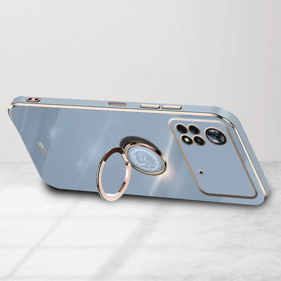 Huse pentru Xiaomi Poco M4 Pro 4G, Electro Ring, albastru