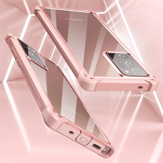 Husă blindată pentru Samsung Galaxy Note 20 Ultra, Dexnor Full Body, roz rose gold