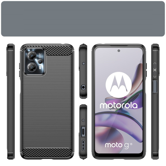 Huse pentru Motorola Moto G23 / G13, Carbon, negru