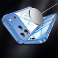 Carcasă rezistentă la șocuri cu sticlă, pentru MagSafe pentru iPhone 17 Pro Max