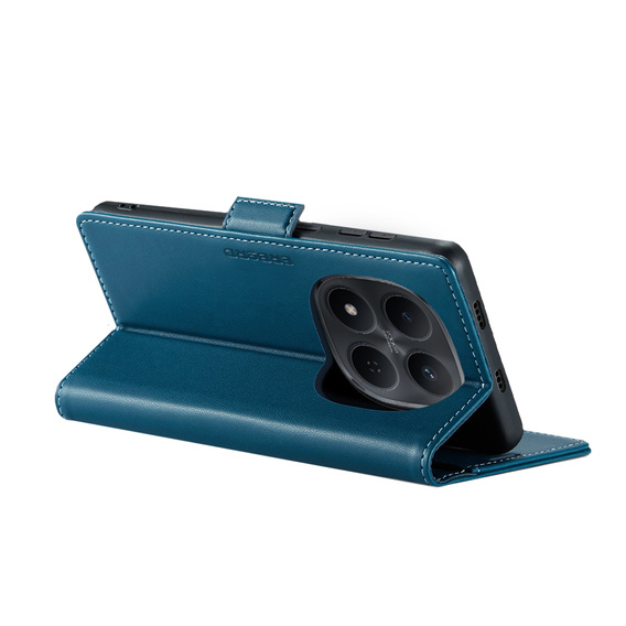 Husă flip lucioasă ERBORD Litchi pentru Xiaomi Redmi Note 15 Pro 4G