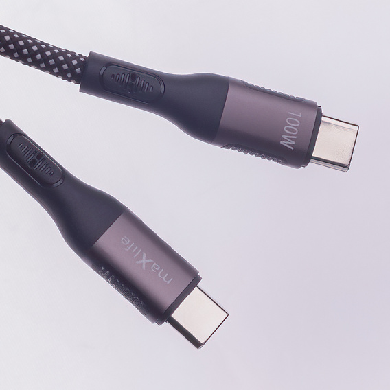 Cablu magnetic USB-C la USB-C, 100 W, 1,0 m, pentru dispozitive cu USB-C