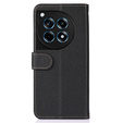 KHAZNEH RFID caz pentru OnePlus 12R, Litchi Texture, negru