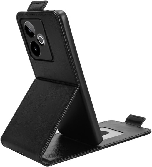 Cu clapetă pentru Realme GT 7 / 7T, Flip, negru