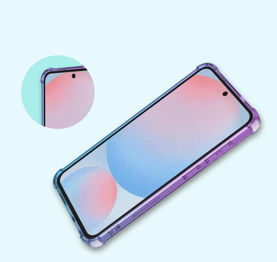 Husa pentru Samsung Galaxy A56, Gradient Dropproof, Violet / albastru