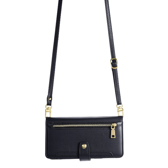 Cu clapetă pentru Xiaomi 13T / 13T Pro / Redmi K60 Ultra, Wallet Zipper Pocket, negru