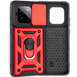 Husă blindată pentru Realme GT 7 Pro, CamShield Slide, roșu