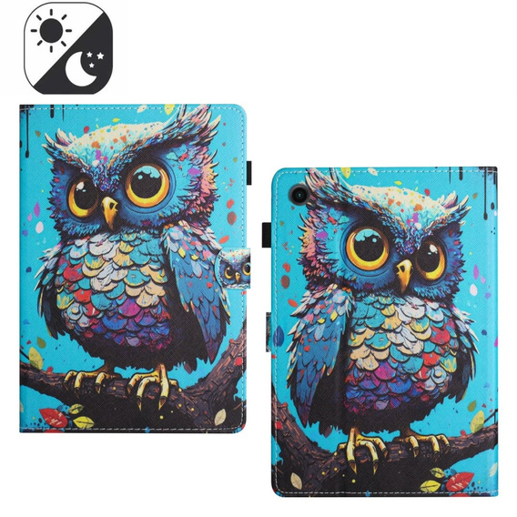 Huse pentru Samsung Galaxy Tab A9 X110 / X115, owl