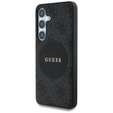 Husă GUESS 4G Circle Classic Logo MagSafe pentru Samsung Galaxy S25