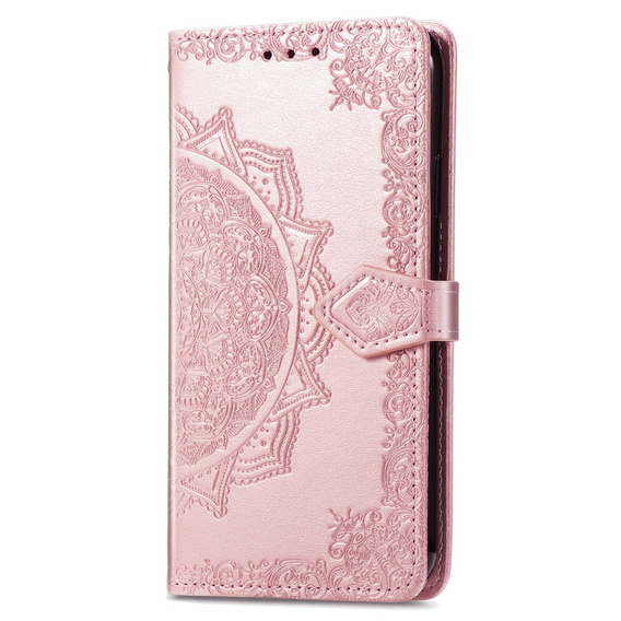 Cu clapetă pentru Xiaomi Redmi 12C, Mandala, roz rose gold