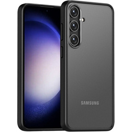 Carcasă pentru Samsung Galaxy S24+ Plus, Fusion Hybrid, cu protecție pentru camera foto, transparent / negru