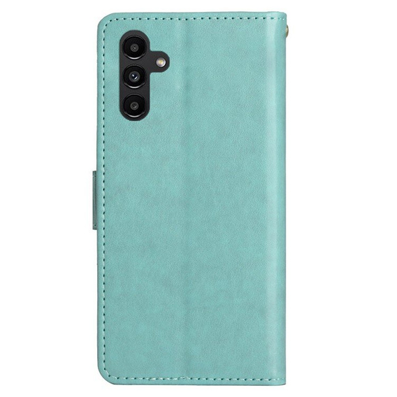 Cu clapetă pentru Samsung Galaxy A55 5G, Wallet, Butterfly, violet