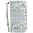 Cu clapetă pentru Oppo A60, Wallet, Magnolia Flowers gri