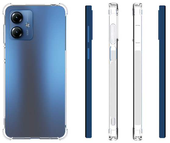 Huse pentru Motorola Moto G14, Dropproof, transparentă