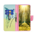 Cu clapetă pentru Motorola Moto G84 5G, Wallet, feather, albastru