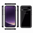 Husă impermeabilă IP68 pentru Samsung Galaxy S10+ Plus, Redpepper, negru