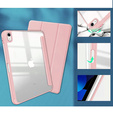 Husă pentru iPad 10.9 2022 10 Gen, Smartcase Hybrid, cu spațiu pentru stylus, roz