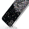 Huse pentru iPhone X/XS, Glittery, negru