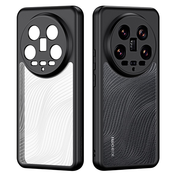 Husa DuxDucis pentru Xiaomi 14 Ultra, Aimo case, transparent / negru