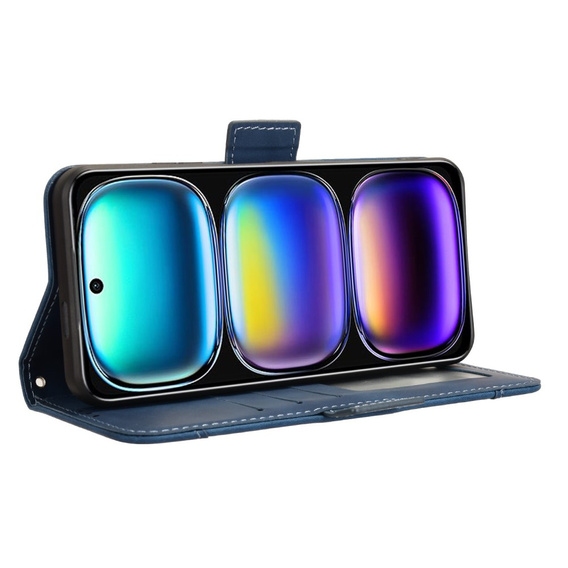 Cu clapetă pentru Infinix Hot 50i 4G, Card Slot, albastru închis