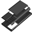 Huse pentru Samsung Galaxy S21 Ultra, Sliding Card Holder, negru