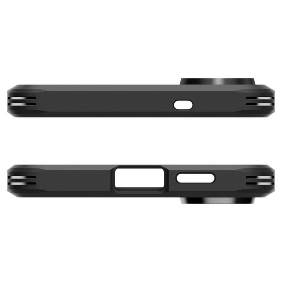 Carcasa Spigen pentru Samsung Galaxy S25 Edge, Tough Armor Mag MagSafe, negru + 9H Tempered Glass
