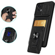 Husă blindată pentru Motorola Edge 30 Neo 5G, Camera Slide Card Slot, negru